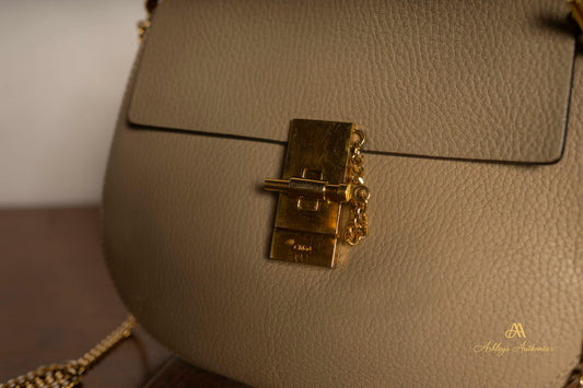 Chloe Drew in Taupe Leather - Vintage