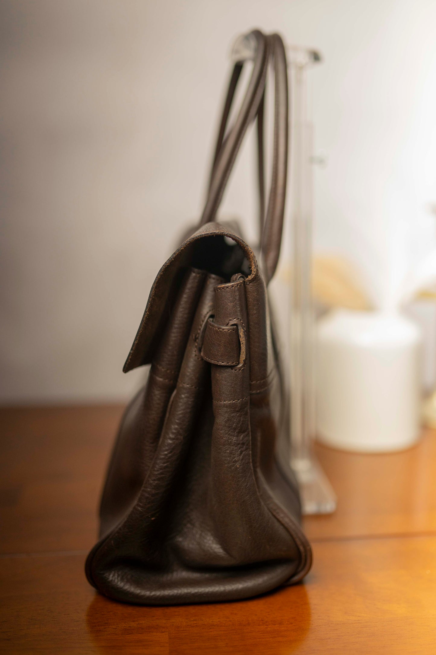 Vintage Mulberry Bayswater Made in England Dark Brown Espresso