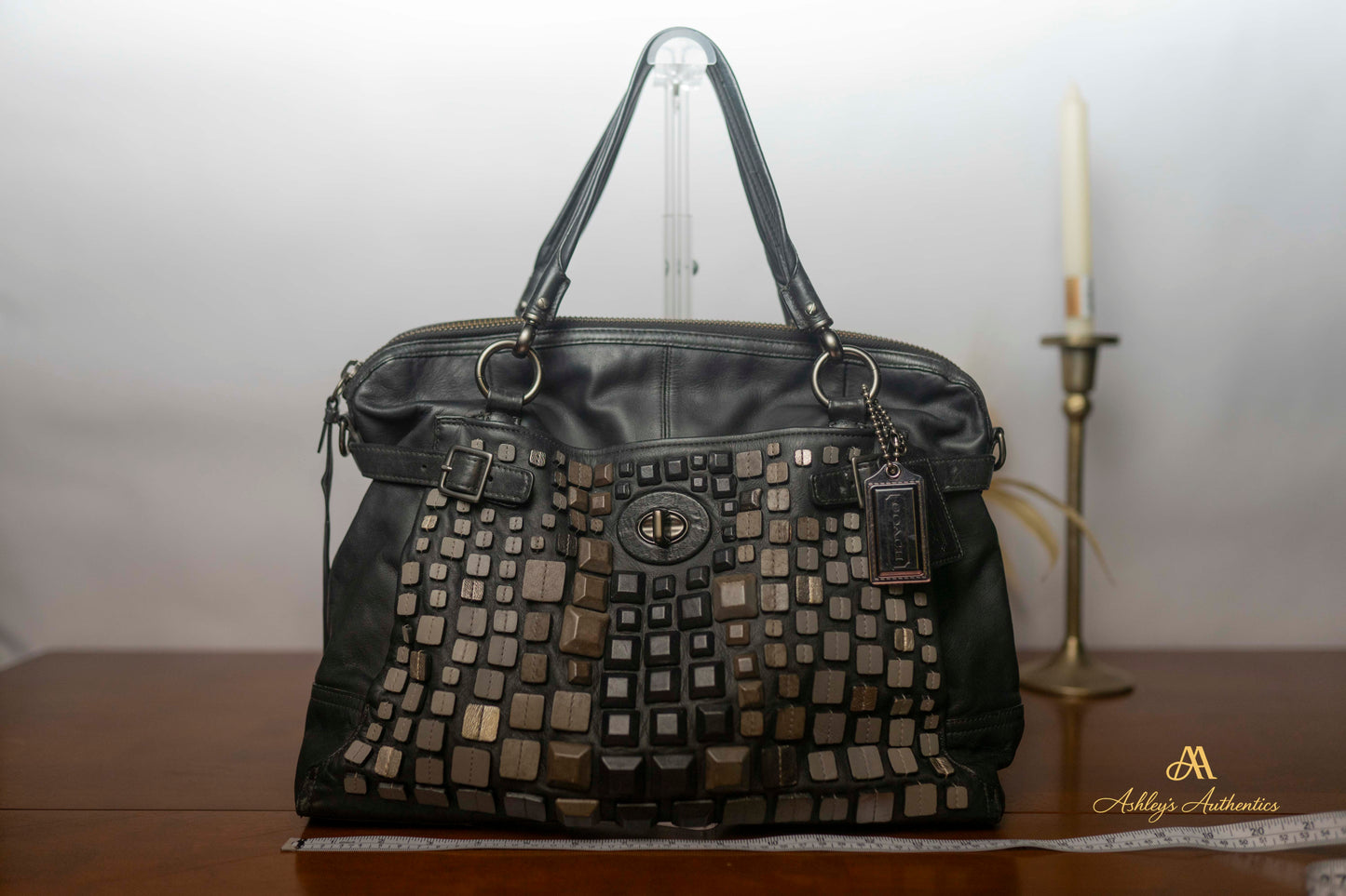 Coach Studded Flagship Ella Leather Bag