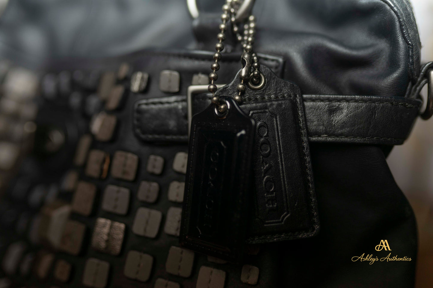 Coach Studded Flagship Ella Leather Bag