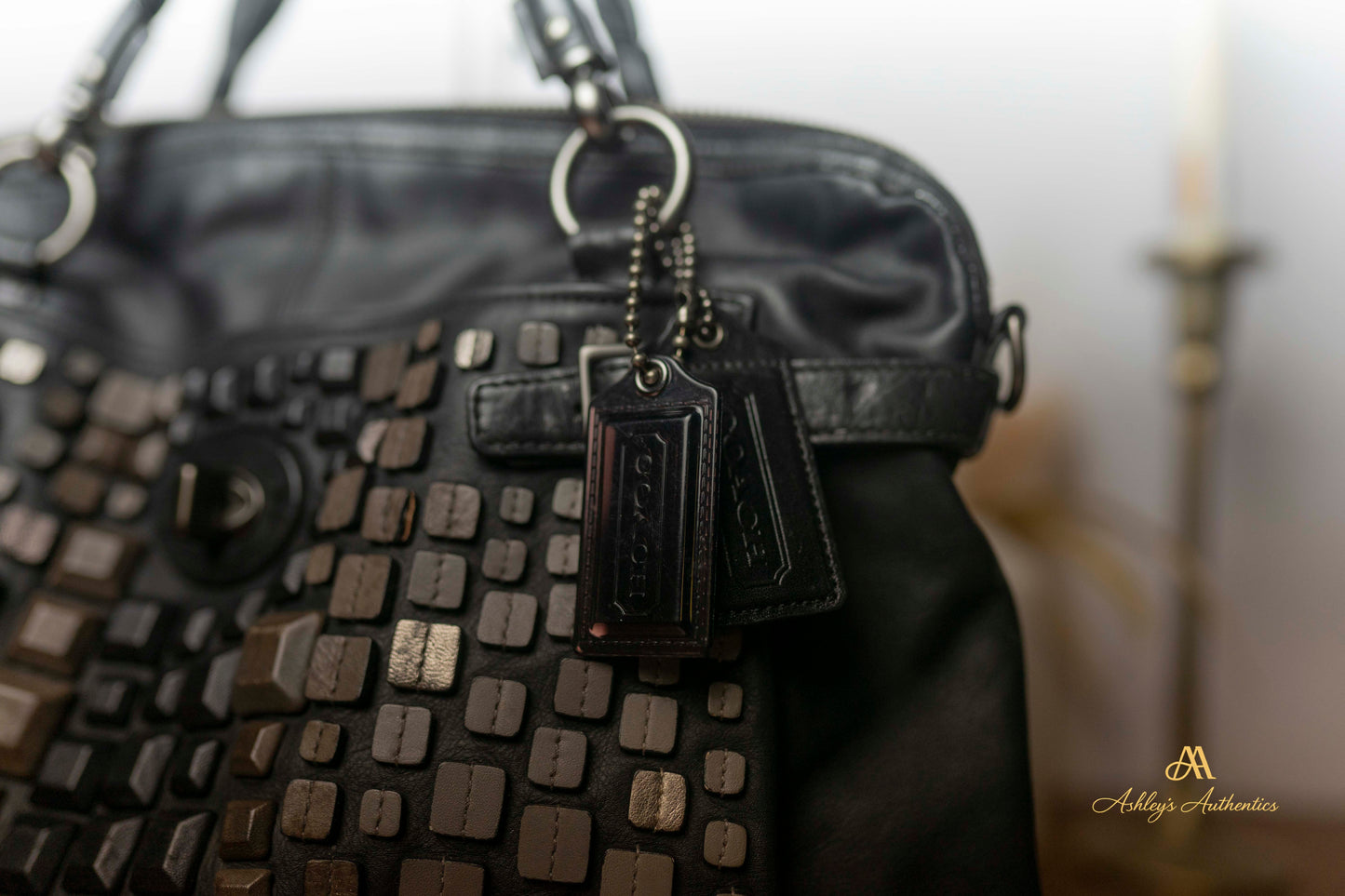 Coach Studded Flagship Ella Leather Bag