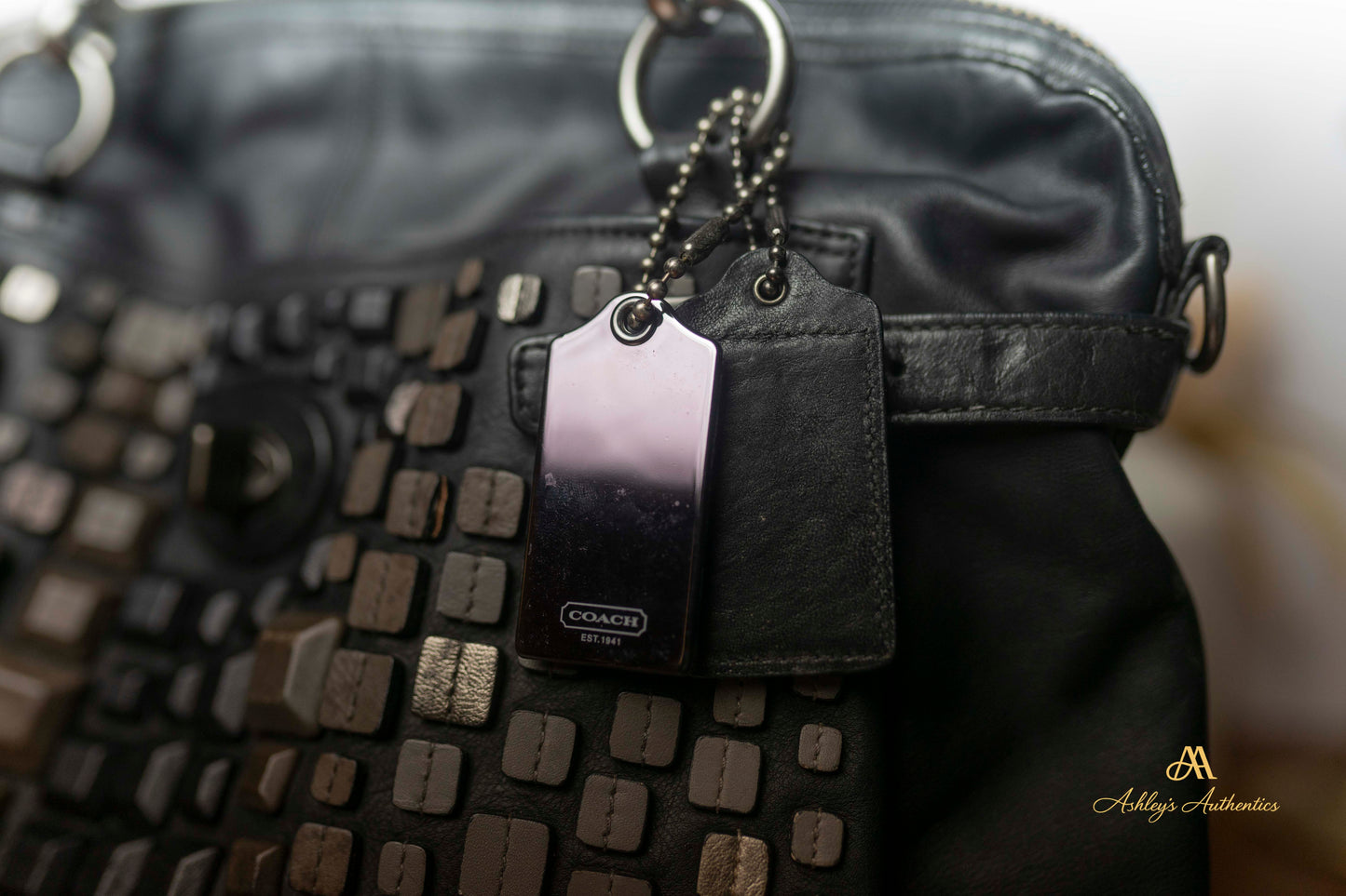 Coach Studded Flagship Ella Leather Bag