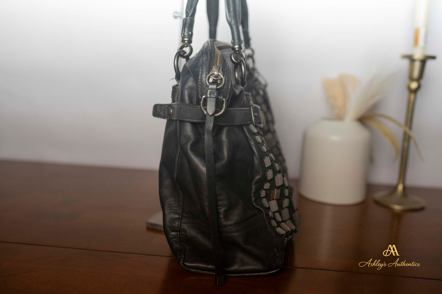 Coach Studded Flagship Ella Leather Bag