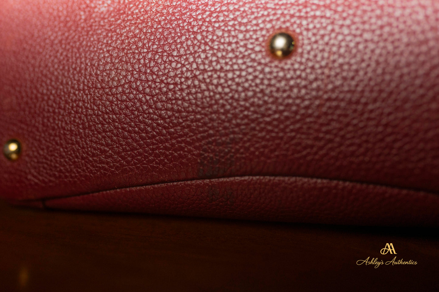 MCM Burgundy/Wine Leather 2-Way Tote Made in Korea