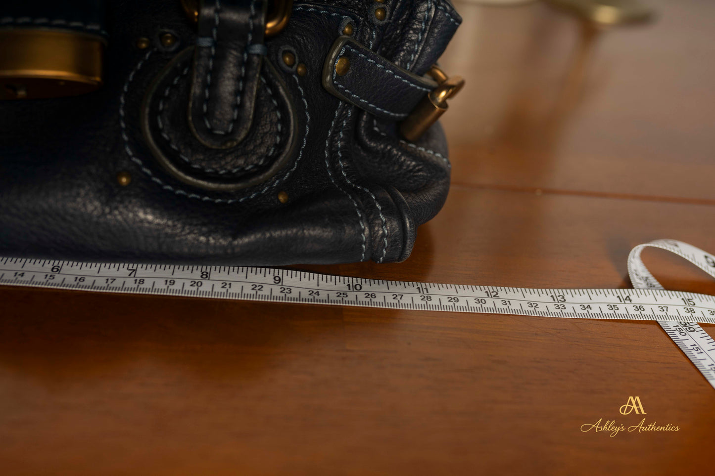 Chloe Paddington Small Navy Blue Leather with Padlock