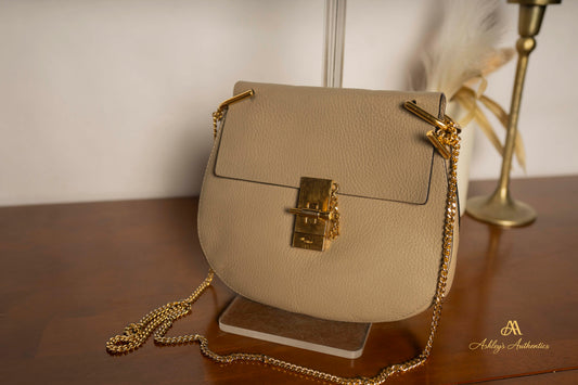 Chloe Drew in Taupe Leather - Vintage